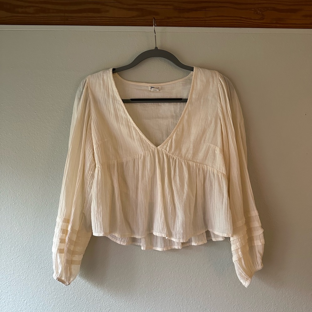 Billabong Ivory Blouse, Size Small